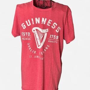 Guinness St. James’s Gate Dublin Ireland Red T-Shirt - Bioworld - Men's Medium